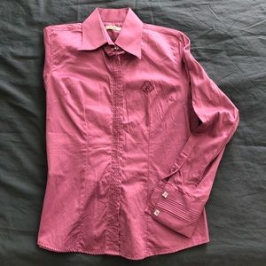 Pink button down
